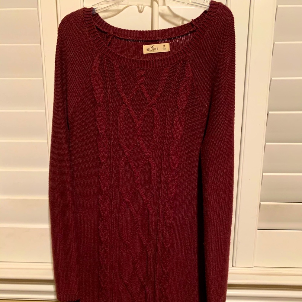 Burgundy sweater dress from Hollister - Picture 1 of 2